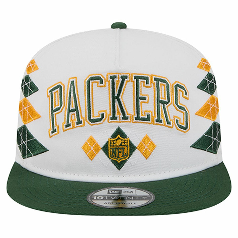 Green Bay Packers New Era Argyle 19TWENTY Adjustable Hat