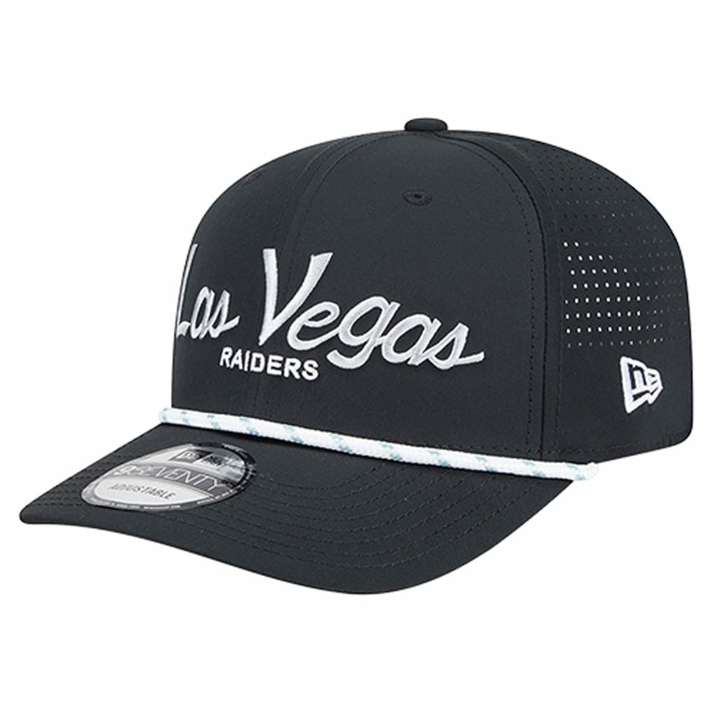 Las Vegas Raiders New Era Script 9SEVENTY Adjustable Hat