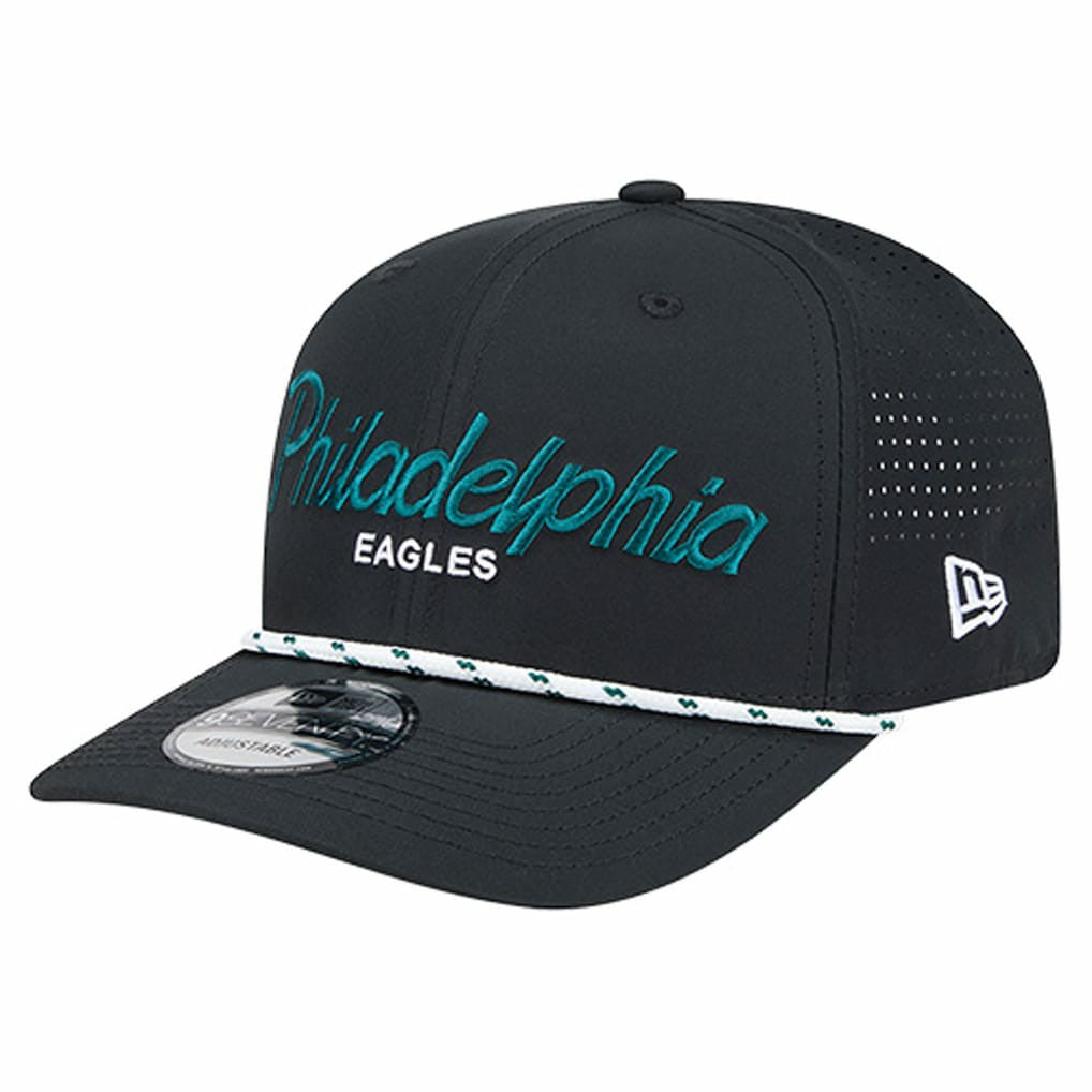 Philadelphia Eagles New Era Script 9SEVENTY Adjustable Hat