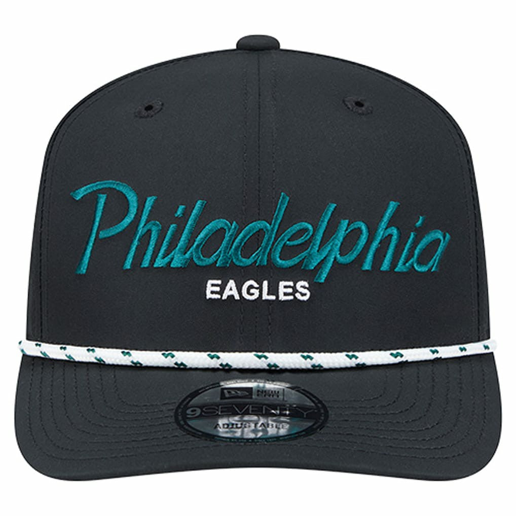 Philadelphia Eagles New Era Script 9SEVENTY Adjustable Hat