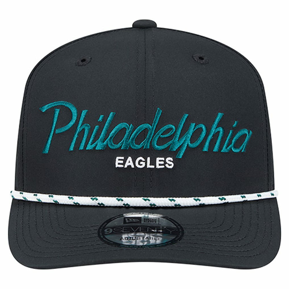 Philadelphia Eagles New Era Script 9SEVENTY Adjustable Hat