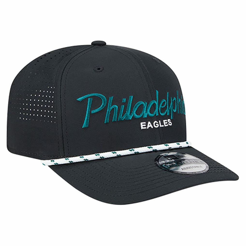 Philadelphia Eagles New Era Script 9SEVENTY Adjustable Hat