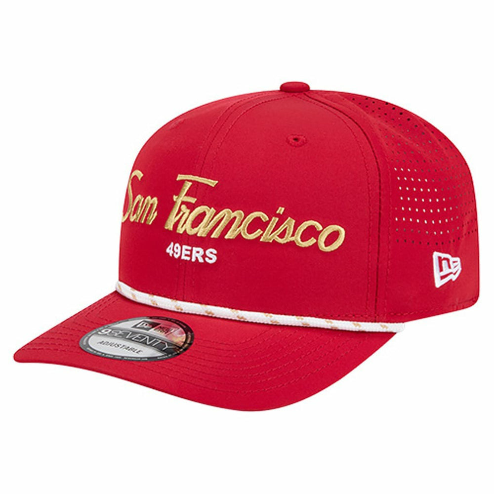 San Francisco 49ers New Era Script 9SEVENTY Adjustable Hat