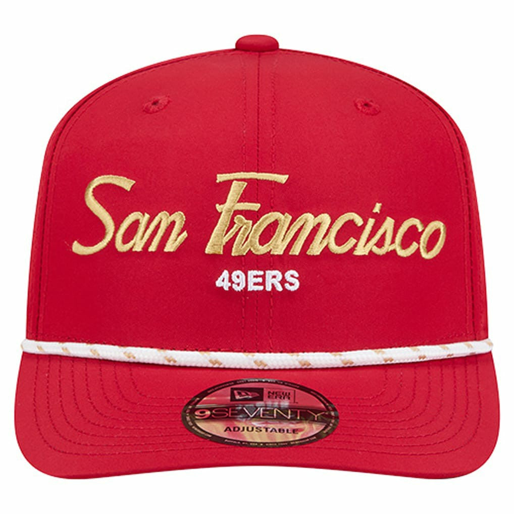 San Francisco 49ers New Era Script 9SEVENTY Adjustable Hat