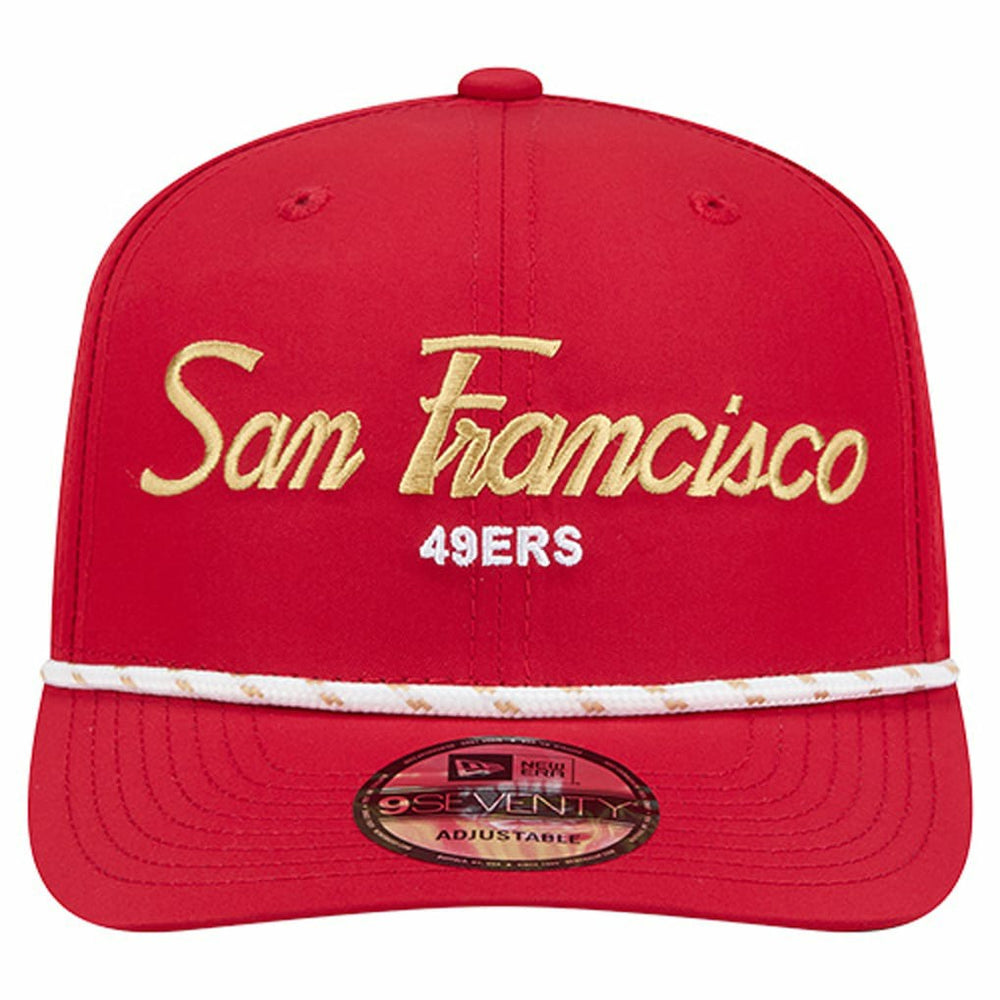 San Francisco 49ers New Era Script 9SEVENTY Adjustable Hat
