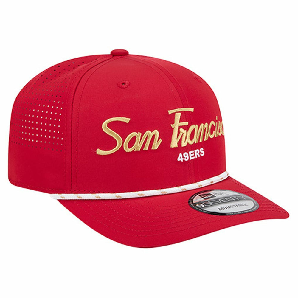 San Francisco 49ers New Era Script 9SEVENTY Adjustable Hat