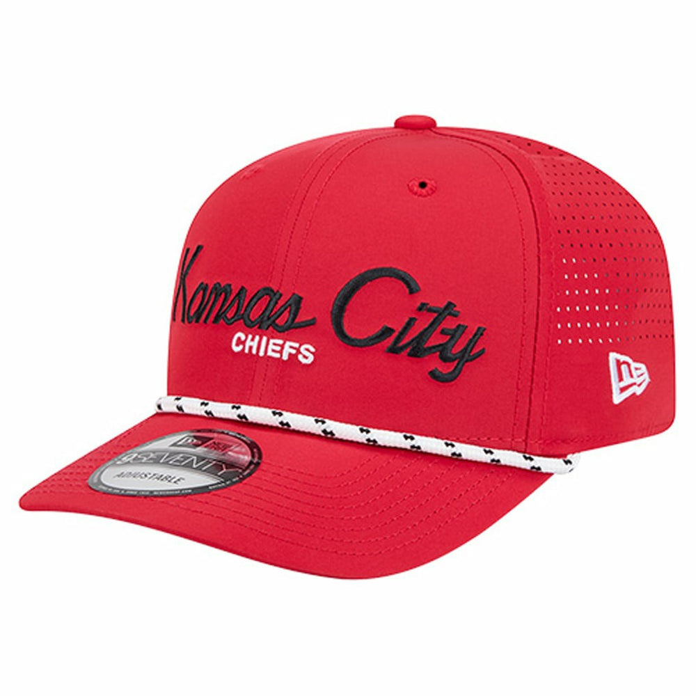 Kansas City Chiefs New Era Script 9SEVENTY Adjustable Hat