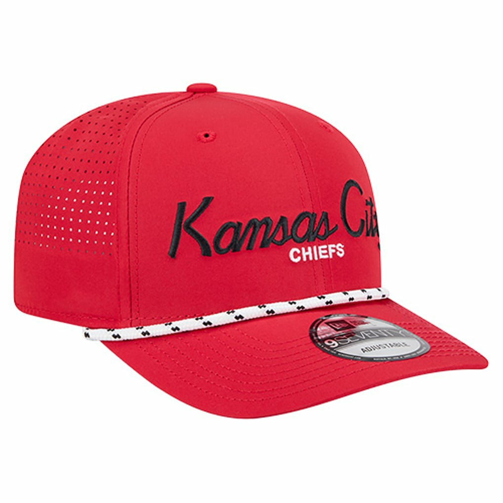 Kansas City Chiefs New Era Script 9SEVENTY Adjustable Hat
