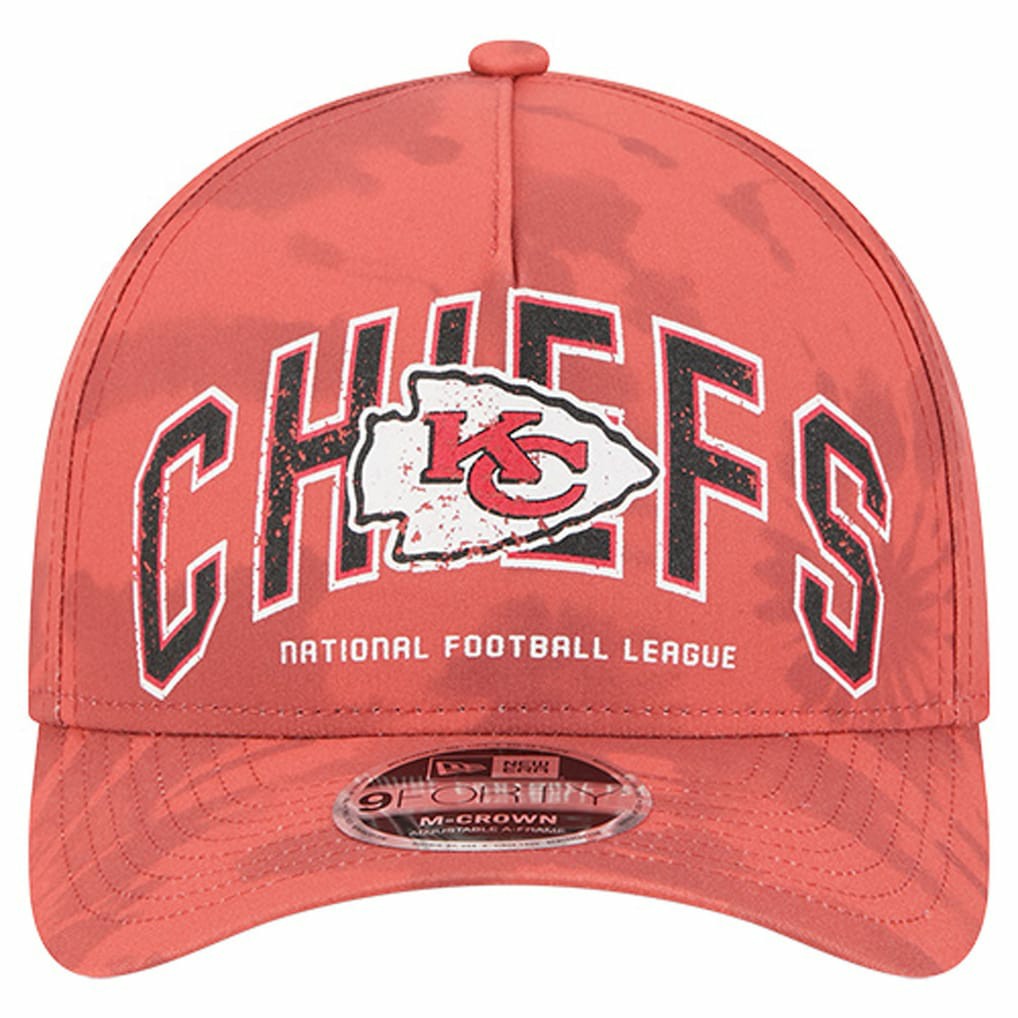 Kansas City Chiefs New Era Tie Dye Fade 9Forty M-Crown A-Frame Adjustable Hat