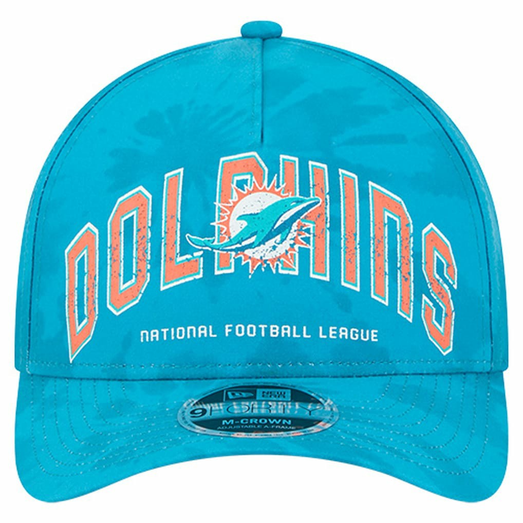 Miami Dolphins New Era Tie Dye Fade 9Forty M-Crown A-Frame Adjustable Hat
