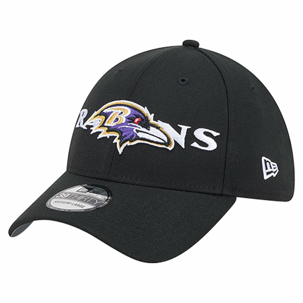 Baltimore Ravens New Era Overlap Logo 39THIRTY Stretch Fit Hat