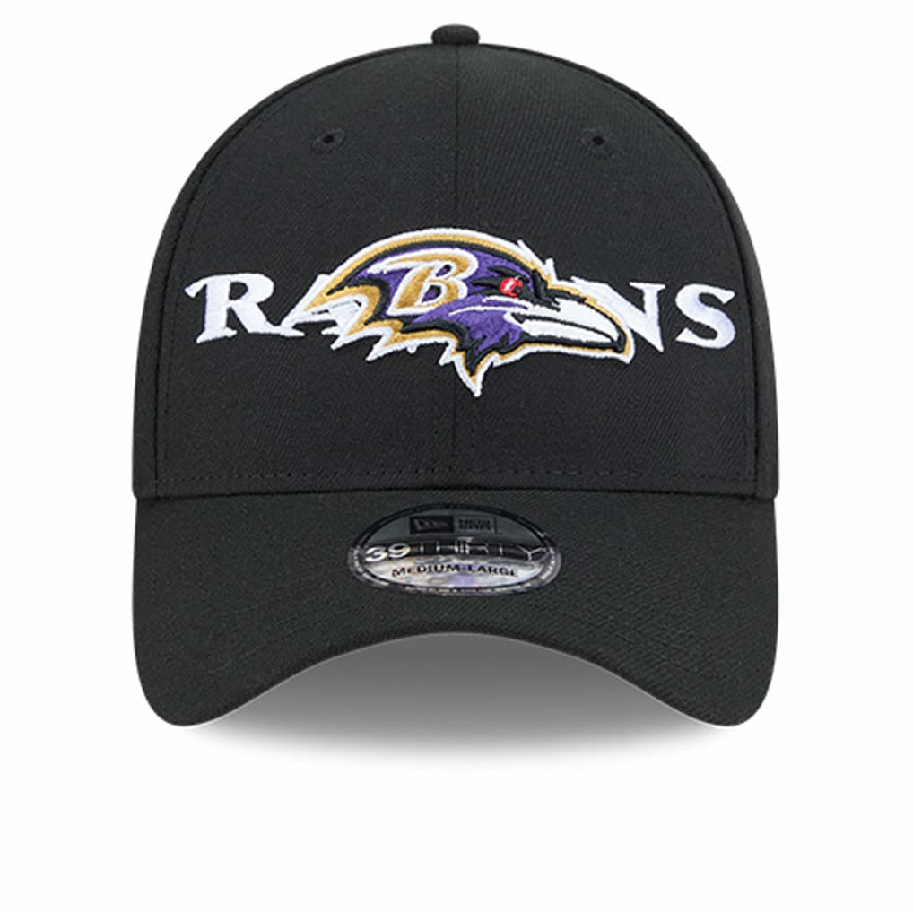 Baltimore Ravens New Era Overlap Logo 39THIRTY Stretch Fit Hat