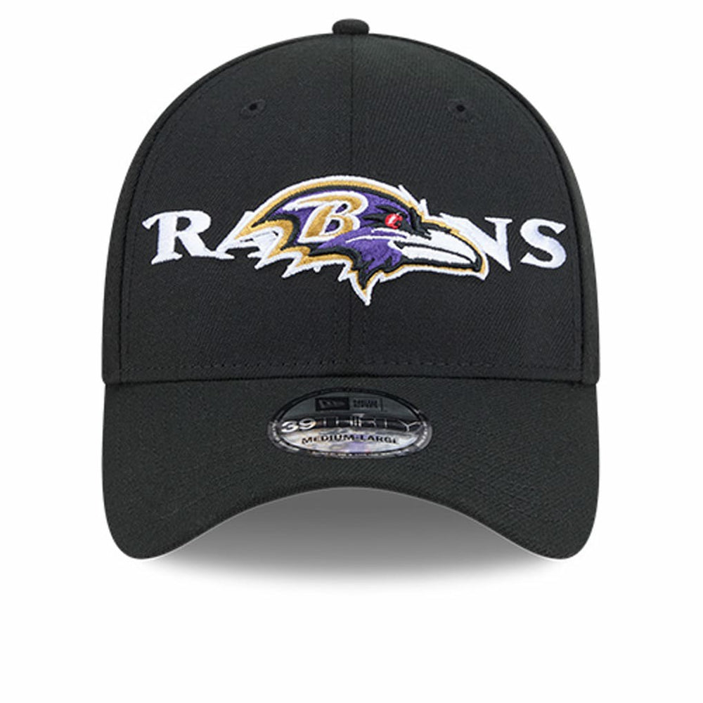 Baltimore Ravens New Era Overlap Logo 39THIRTY Stretch Fit Hat