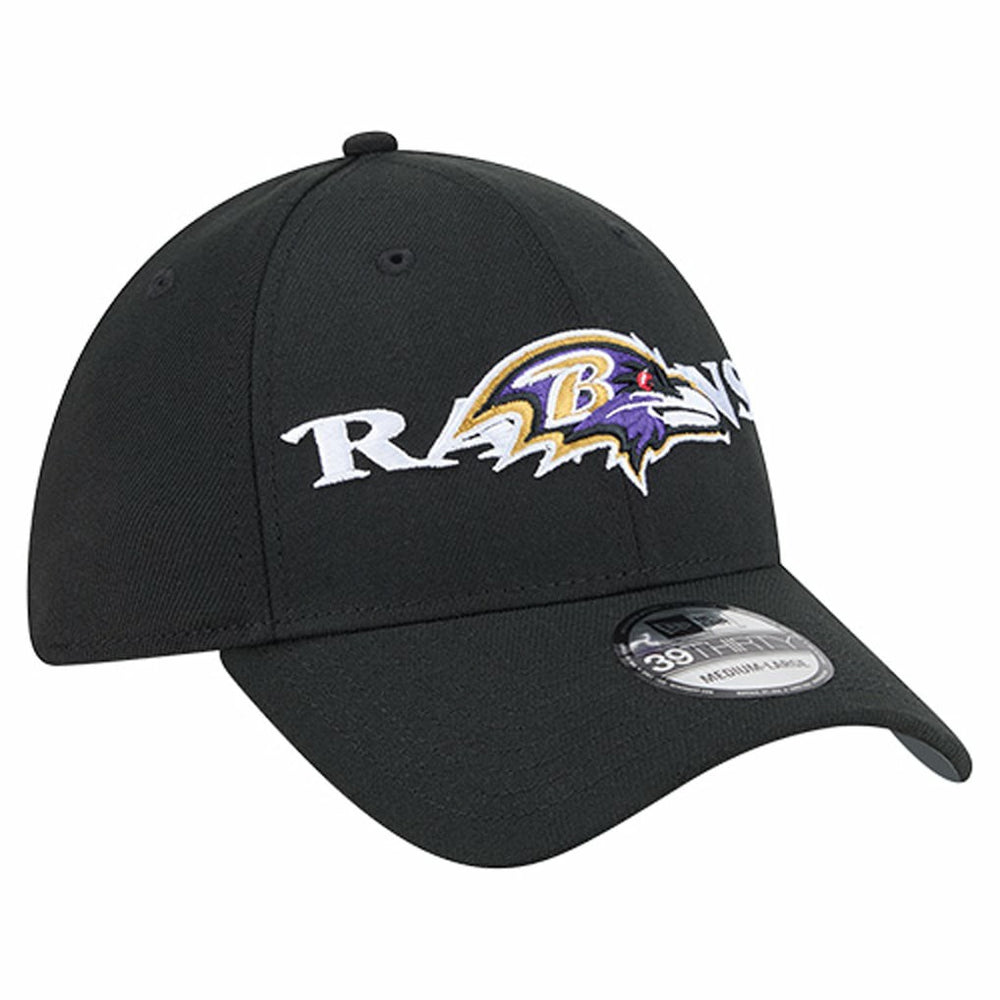 Baltimore Ravens New Era Overlap Logo 39THIRTY Stretch Fit Hat