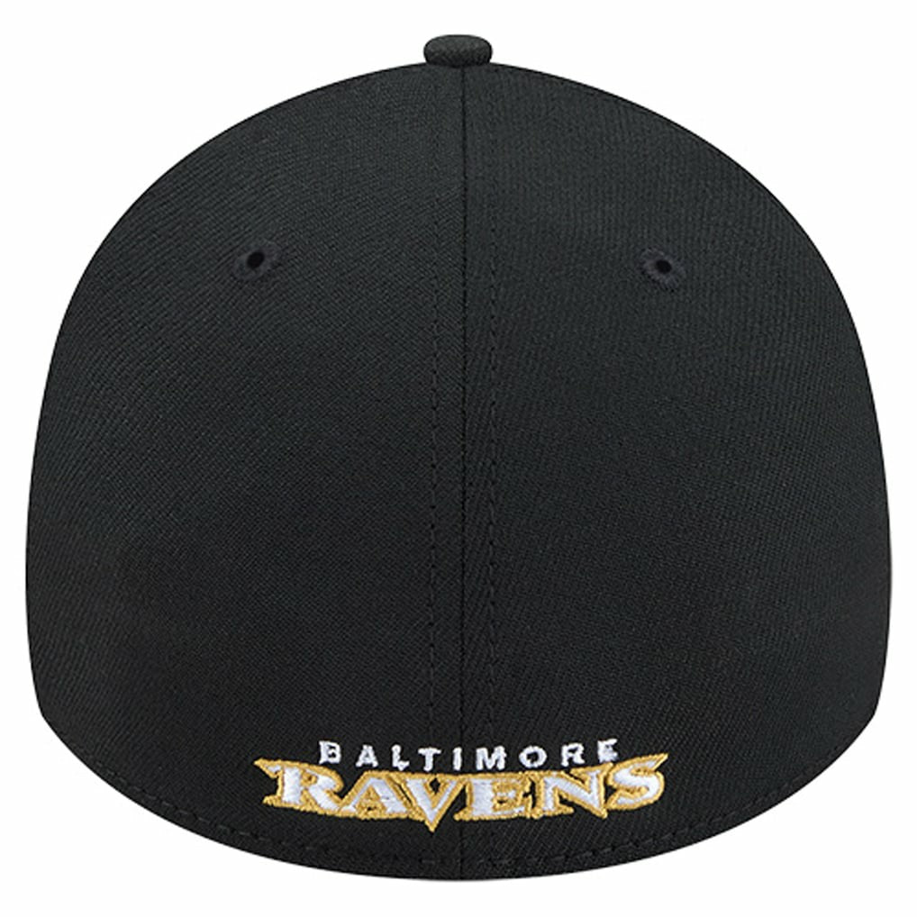 Baltimore Ravens New Era Overlap Logo 39THIRTY Stretch Fit Hat