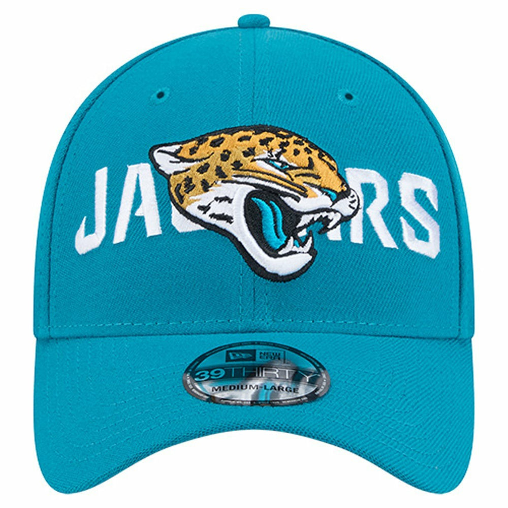 Jacksonville Jaguars New Era Overlap Logo 39THIRTY Stretch Fit Hat