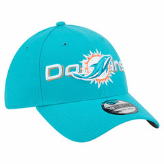 Miami Dolphins New Era Overlap Logo 39THIRTY Stretch Fit Hat