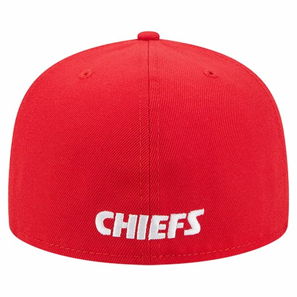 Kansas City Chiefs New Era Overlap Wordmark 59FIFTY Fitted Hat