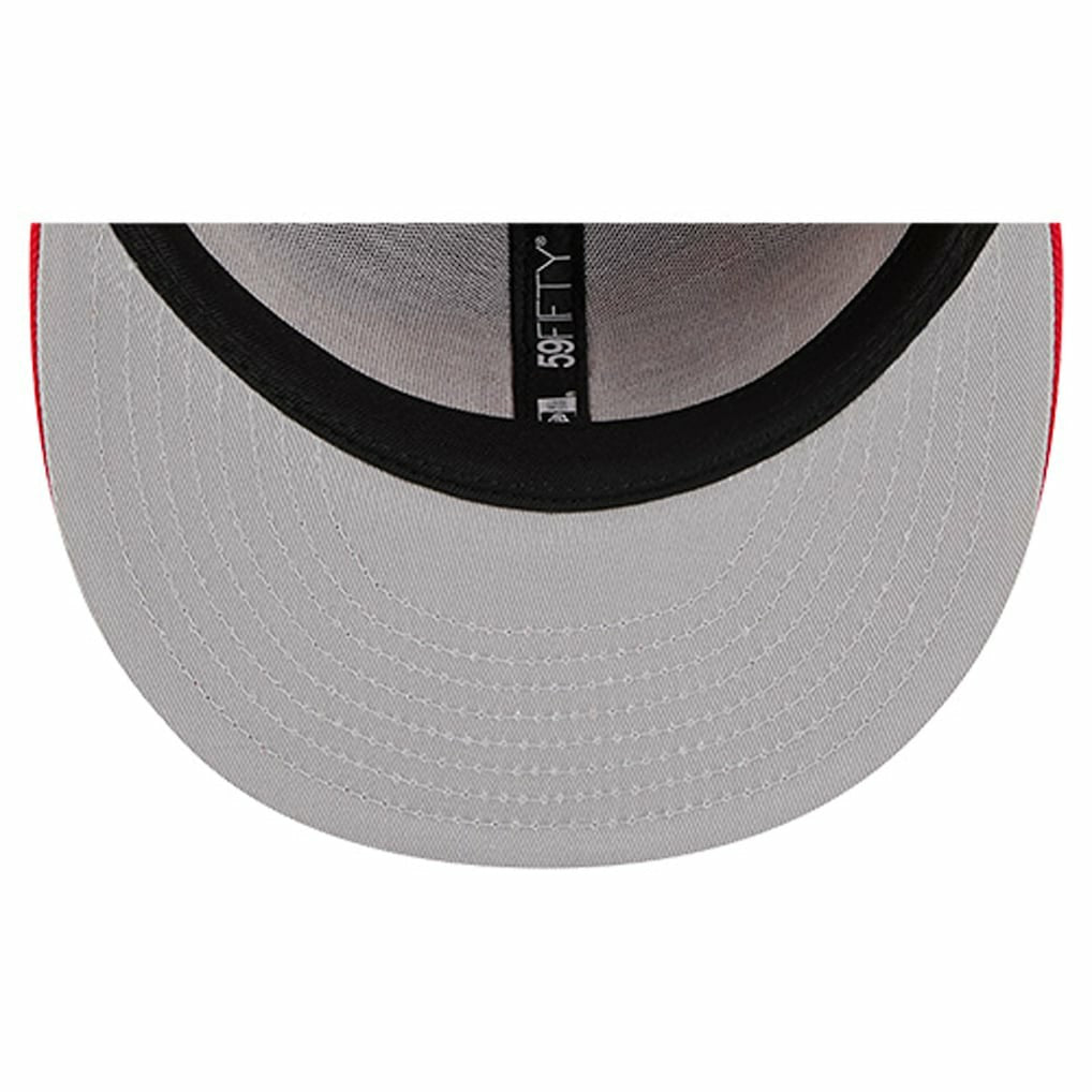 Kansas City Chiefs New Era Overlap Wordmark 59FIFTY Fitted Hat