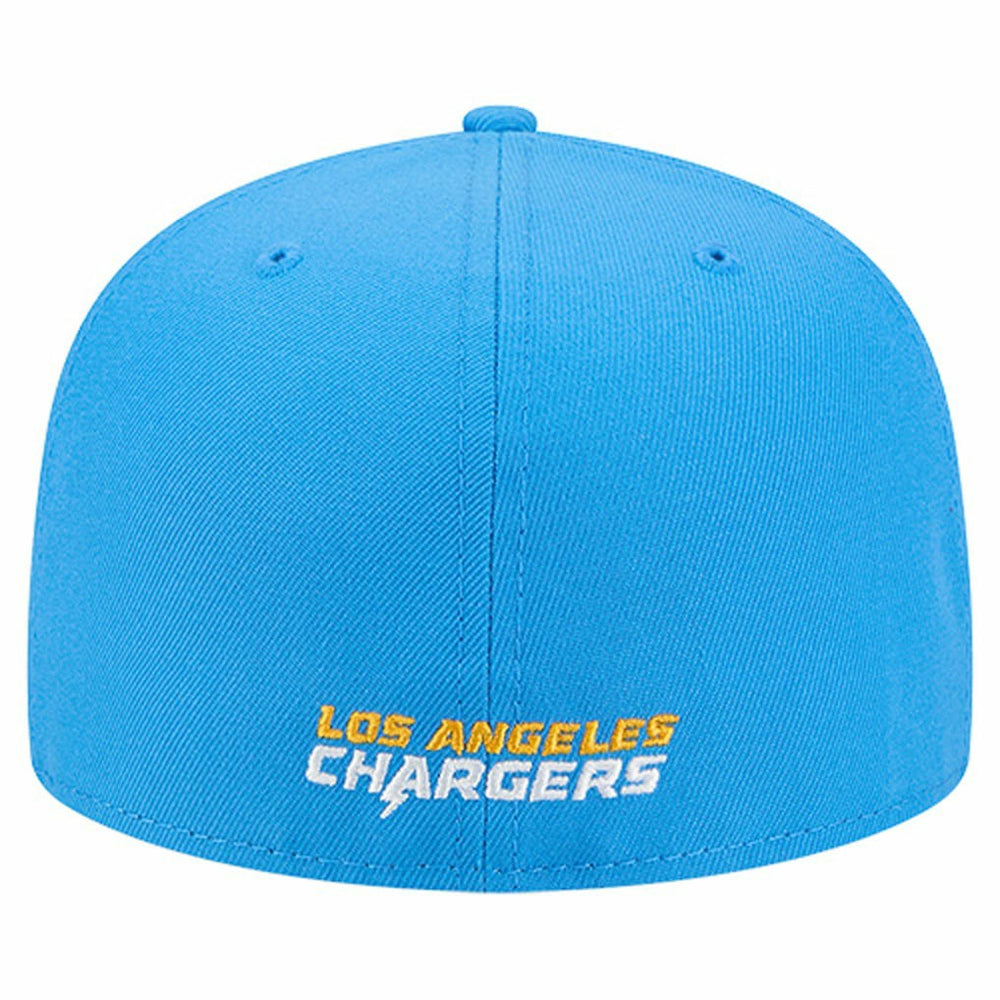 Los Angeles Chargers New Era Overlap Wordmark 59FIFTY Fitted Hat