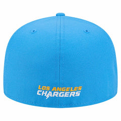 Los Angeles Chargers New Era Overlap Wordmark 59FIFTY Fitted Hat