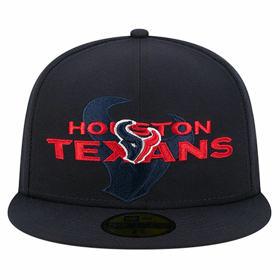 Houston Texans New Era Overlap Wordmark 59FIFTY Fitted Hat