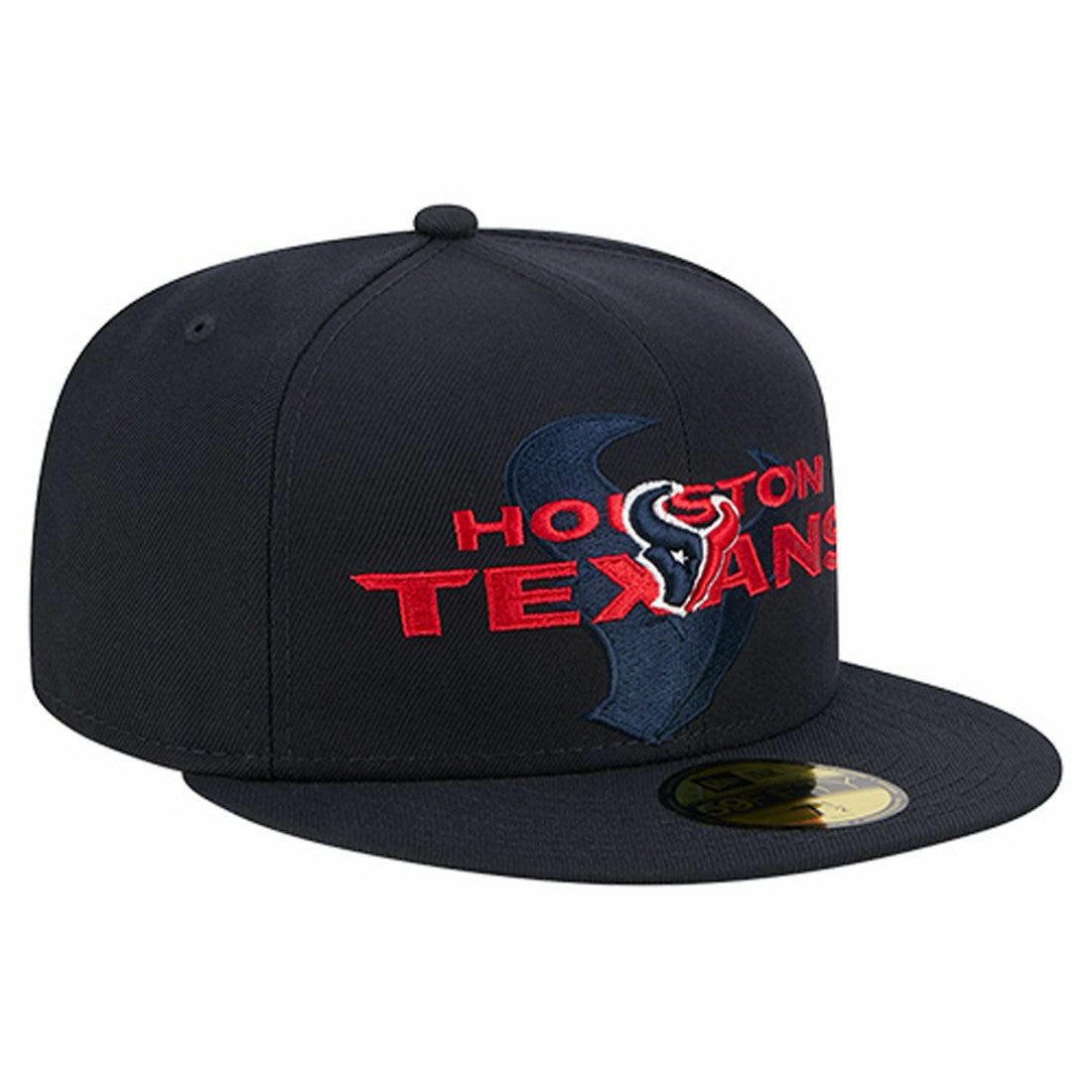 Houston Texans New Era Overlap Wordmark 59FIFTY Fitted Hat