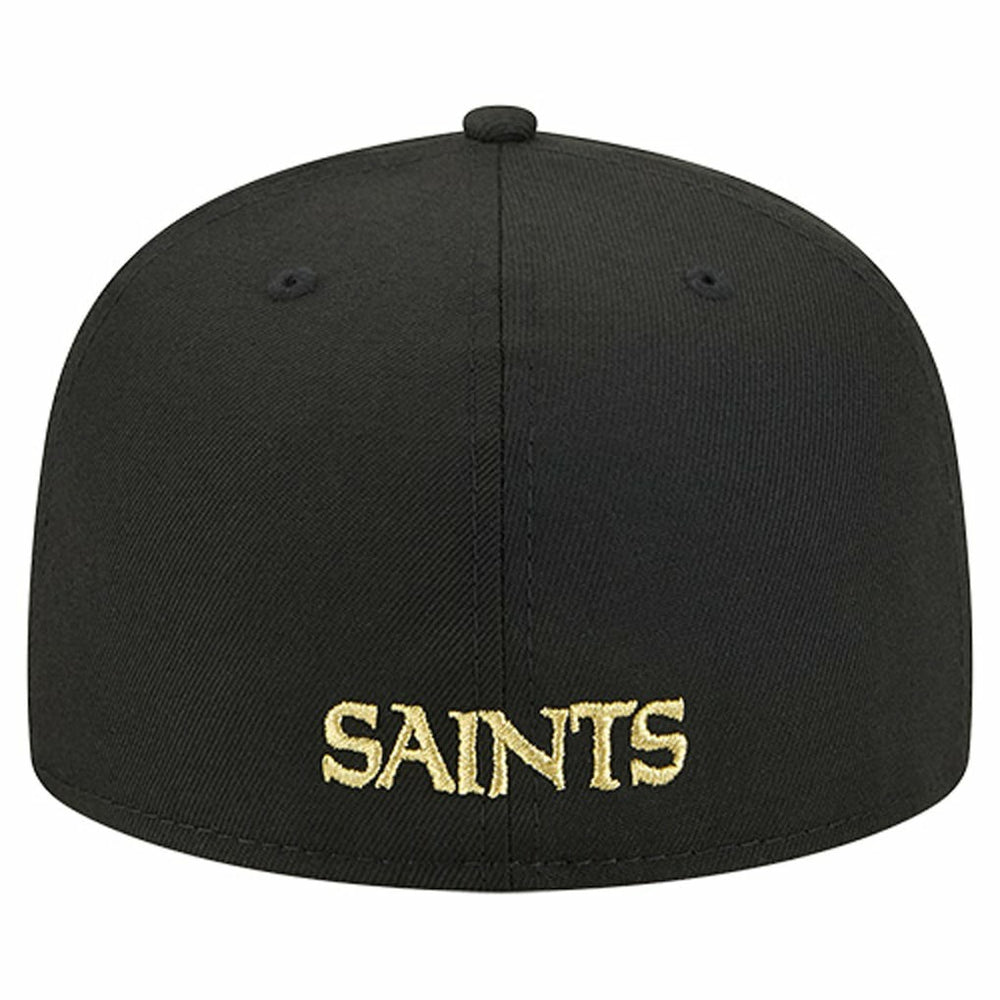 New Orleans Saints New Era Overlap Wordmark 59FIFTY Fitted Hat
