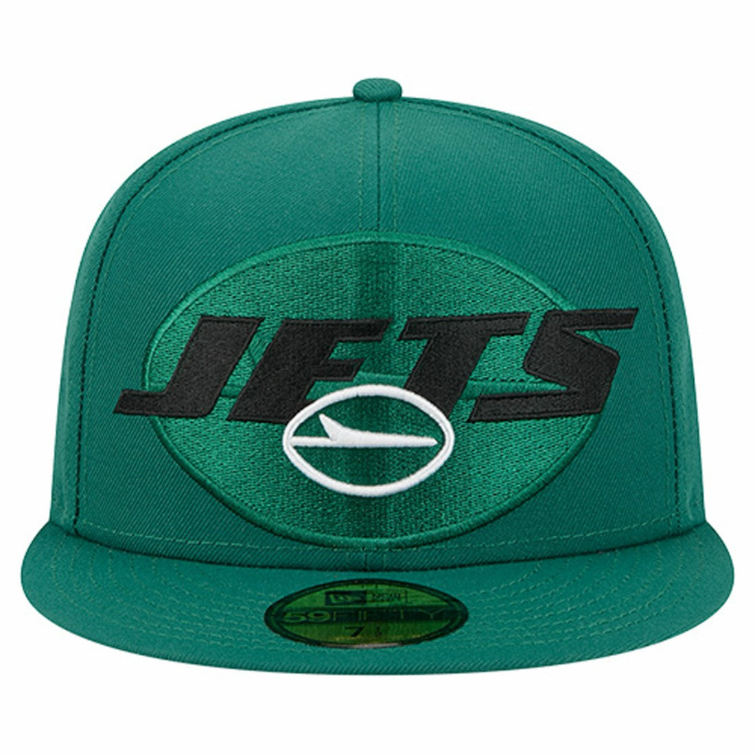 New York Jets New Era Overlap Wordmark 59FIFTY Fitted Hat