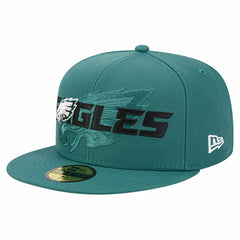 Philadelphia Eagles New Era Overlap Wordmark 59FIFTY Fitted Hat
