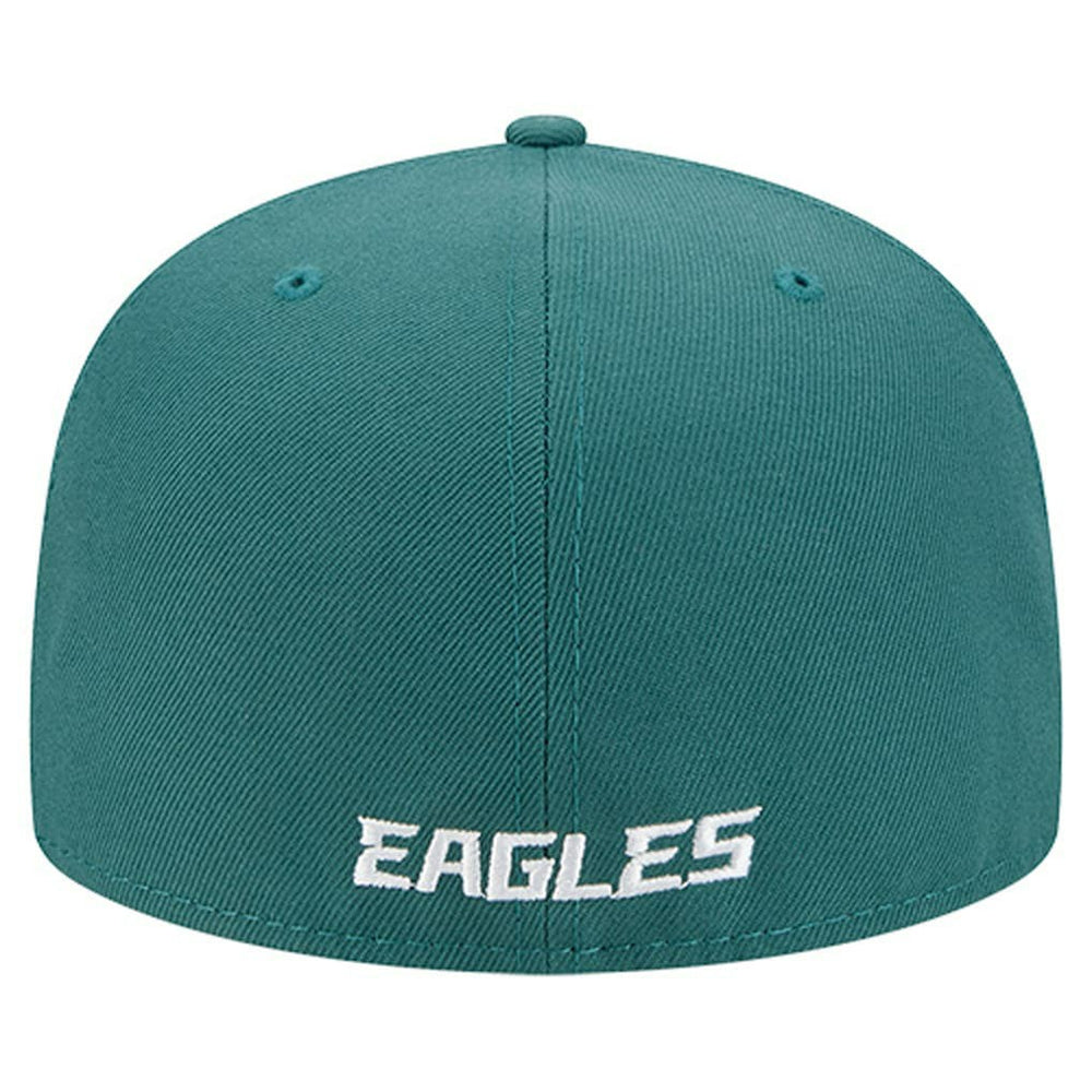 Philadelphia Eagles New Era Overlap Wordmark 59FIFTY Fitted Hat