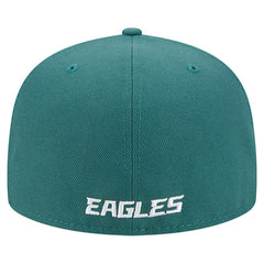 Philadelphia Eagles New Era Overlap Wordmark 59FIFTY Fitted Hat