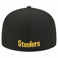 Pittsburgh Steelers New Era Overlap Wordmark 59FIFTY Fitted Hat