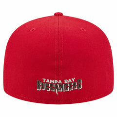 Tampa Bay Buccaneers New Era Overlap Wordmark 59FIFTY Fitted Hat