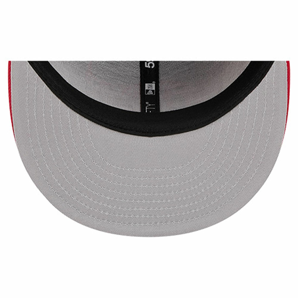 Tampa Bay Buccaneers New Era Overlap Wordmark 59FIFTY Fitted Hat