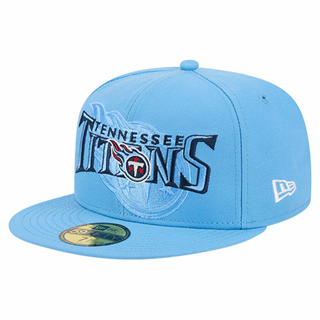 Tennessee Titans New Era Overlap Wordmark 59FIFTY Fitted Hat