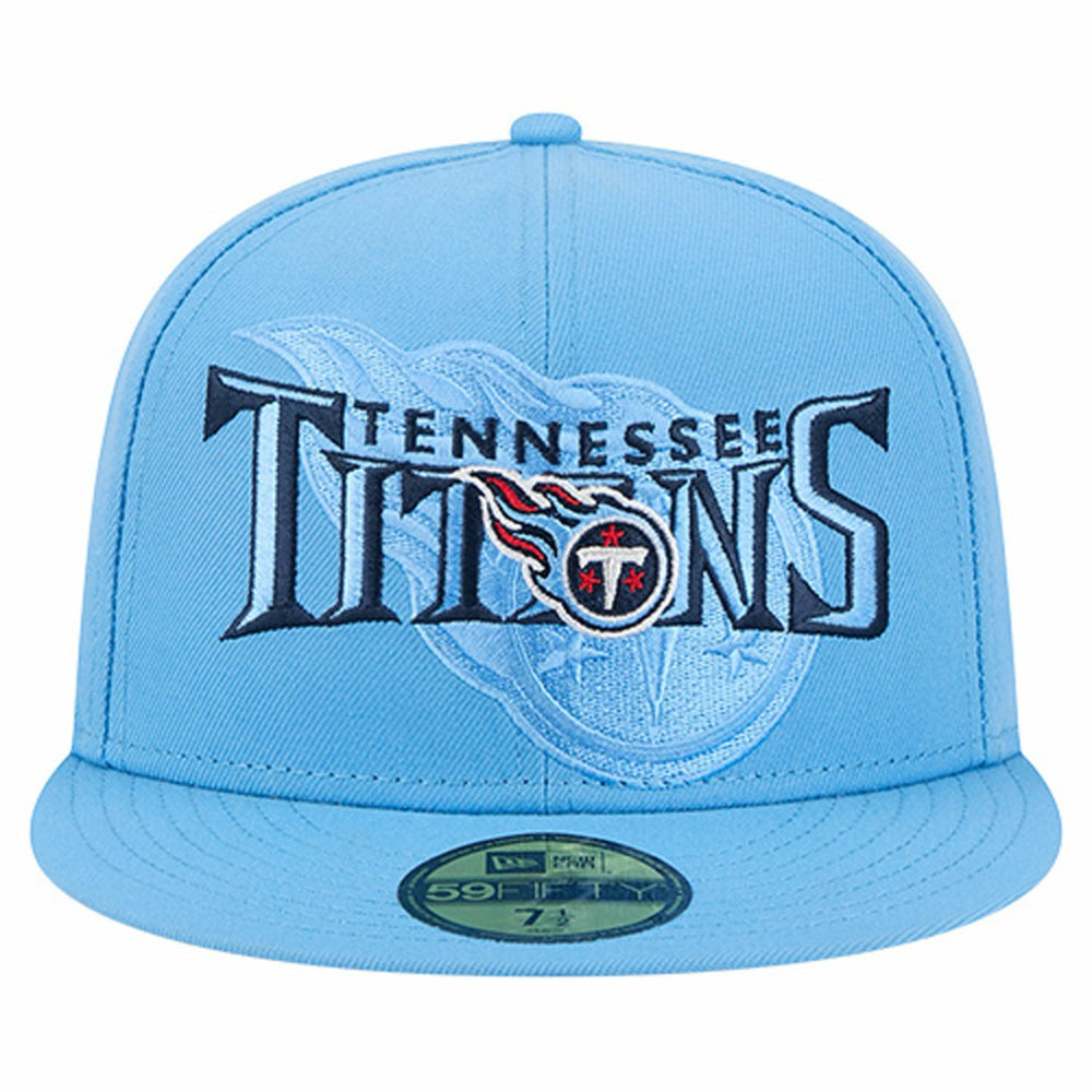 Tennessee Titans New Era Overlap Wordmark 59FIFTY Fitted Hat