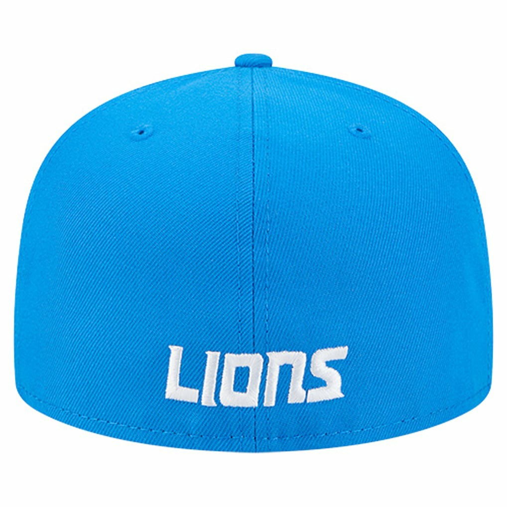 Detroit Lions New Era Overlap Wordmark 59FIFTY Fitted Hat