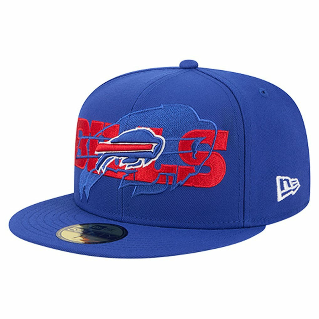 Buffalo Bills New Era Overlap Wordmark 59FIFTY Fitted Hat