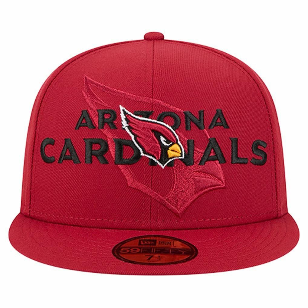 Arizona Cardinals New Era Overlap Wordmark 59FIFTY Fitted Hat