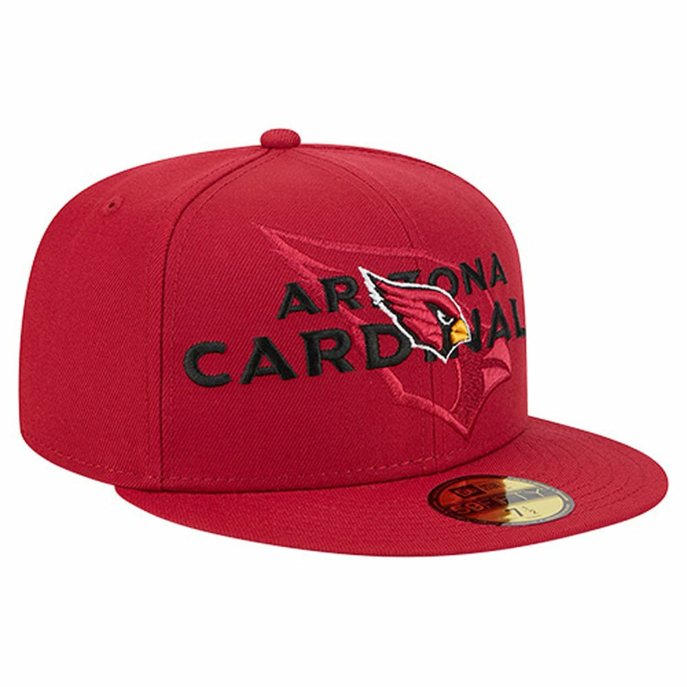 Arizona Cardinals New Era Overlap Wordmark 59FIFTY Fitted Hat