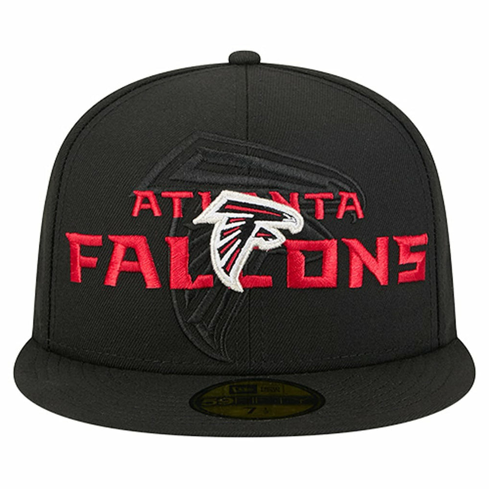 Atlanta Falcons New Era Overlap Wordmark 59FIFTY Fitted Hat