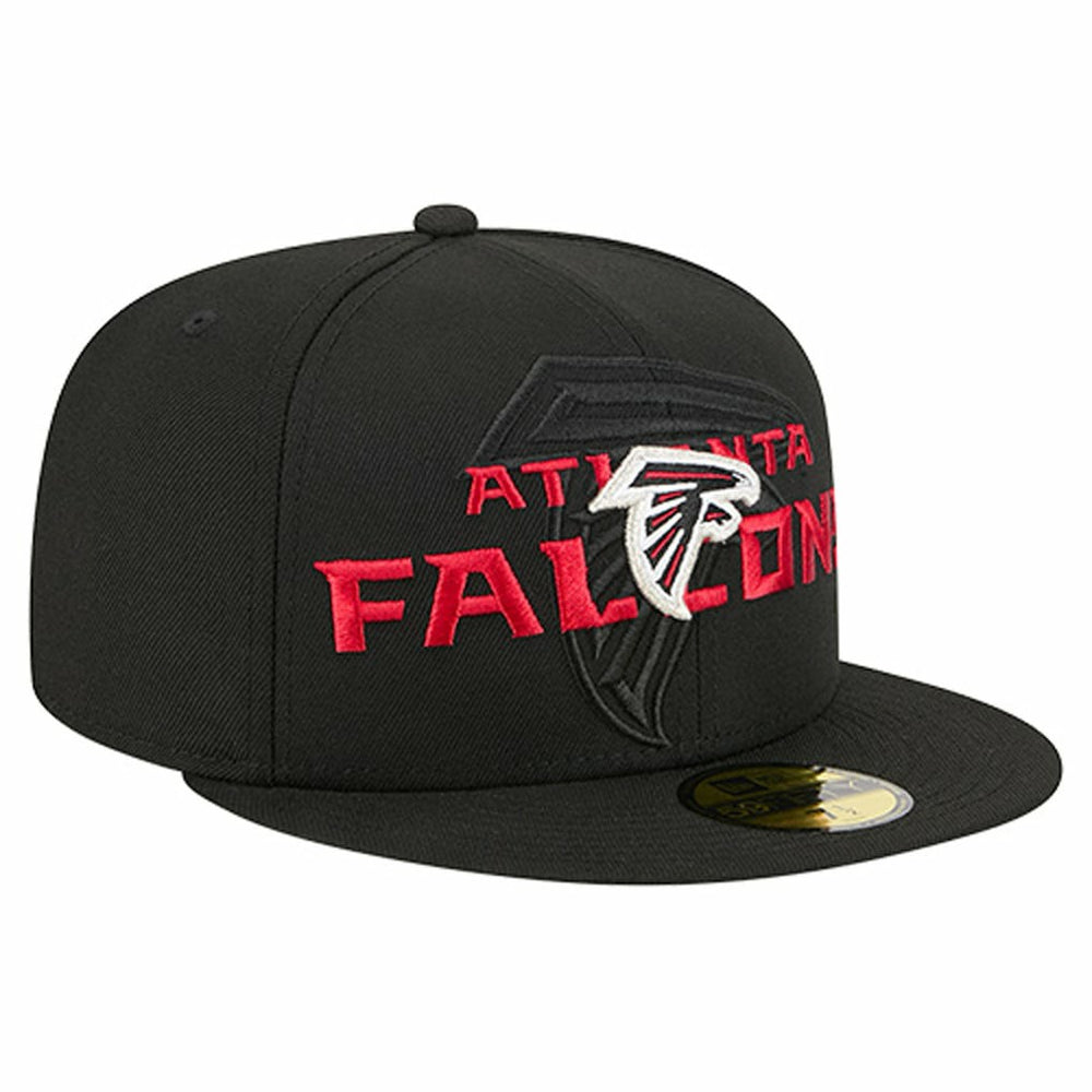 Atlanta Falcons New Era Overlap Wordmark 59FIFTY Fitted Hat