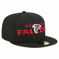 Atlanta Falcons New Era Overlap Wordmark 59FIFTY Fitted Hat