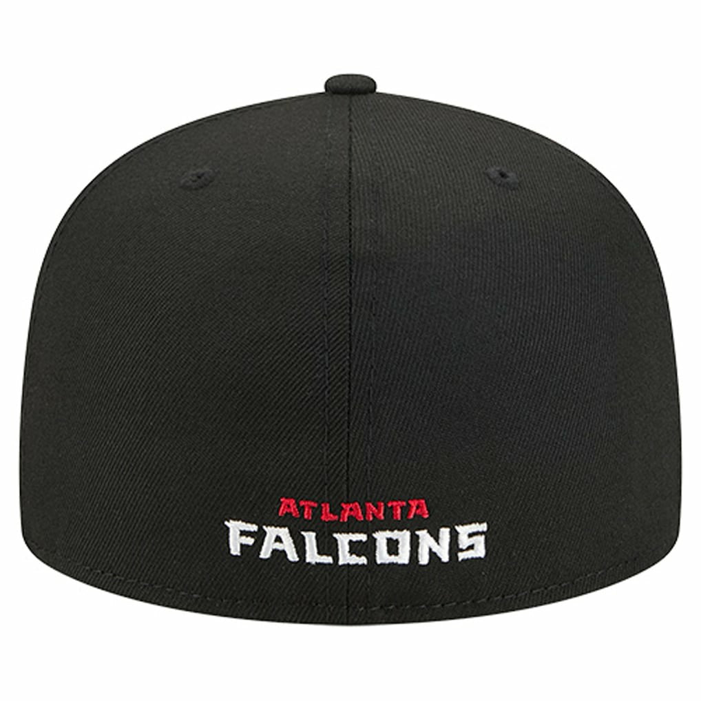 Atlanta Falcons New Era Overlap Wordmark 59FIFTY Fitted Hat