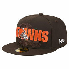 Cleveland Browns New Era Overlap Wordmark 59FIFTY Fitted Hat