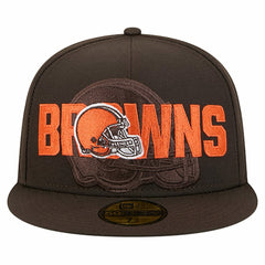 Cleveland Browns New Era Overlap Wordmark 59FIFTY Fitted Hat