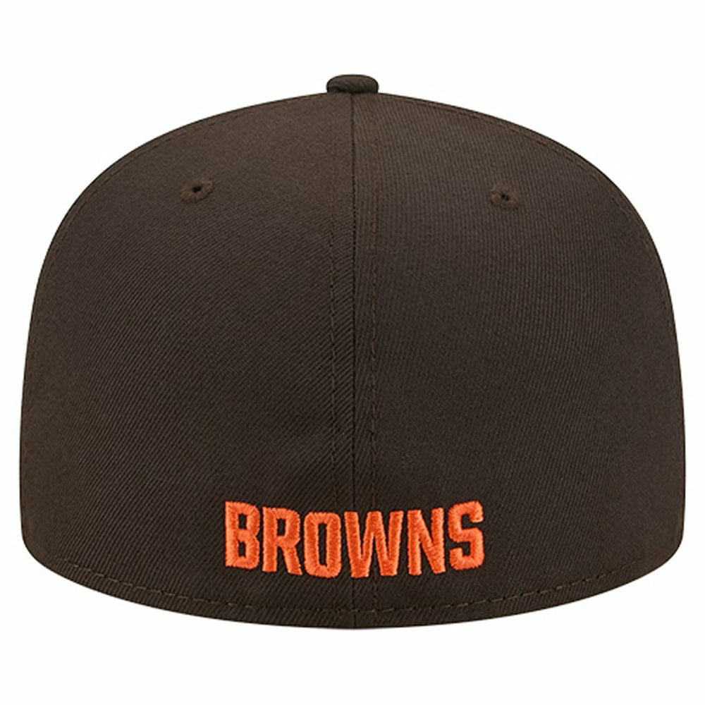 Cleveland Browns New Era Overlap Wordmark 59FIFTY Fitted Hat