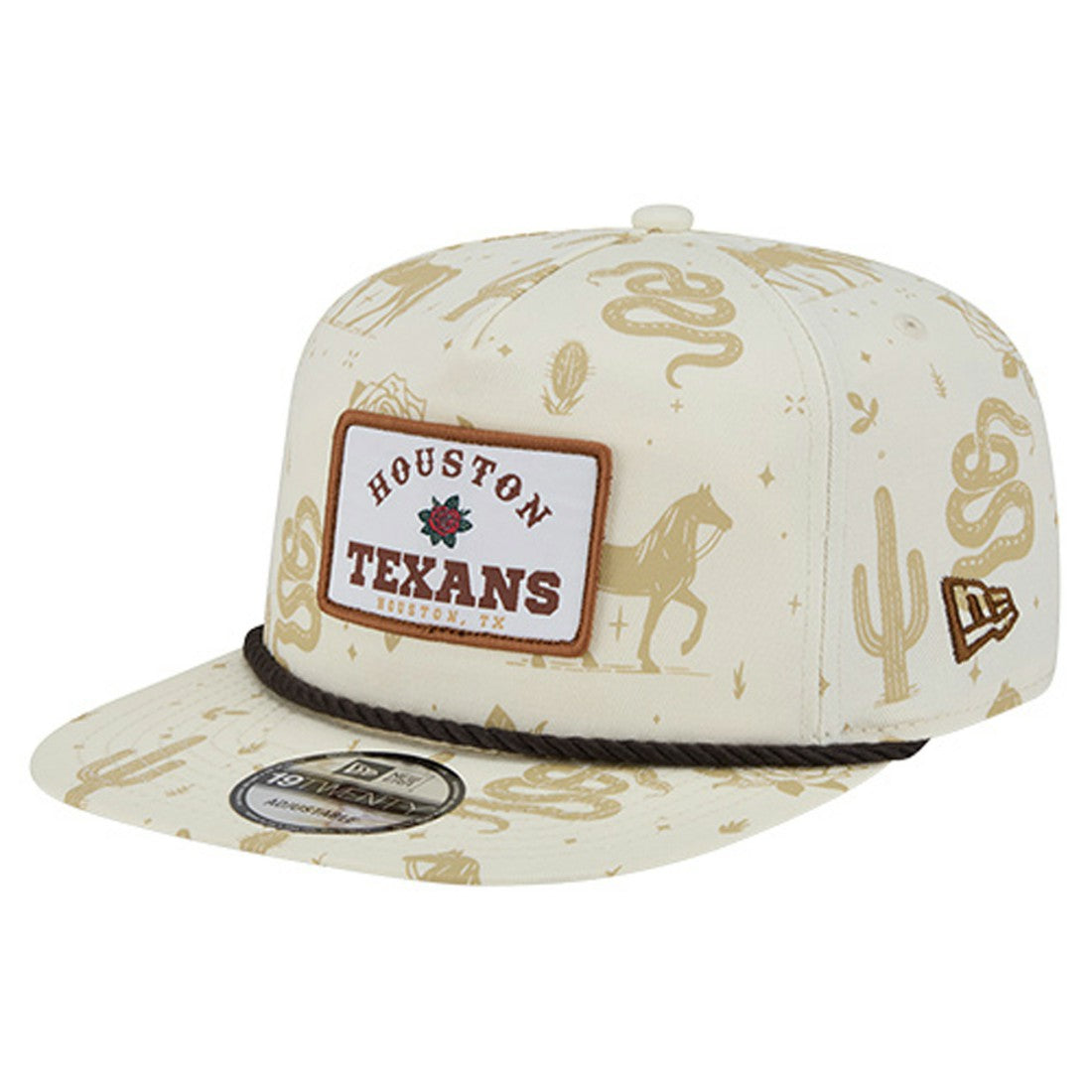 Houston Texans New Era Desert Rose 19TWENTY Adjustable Hat