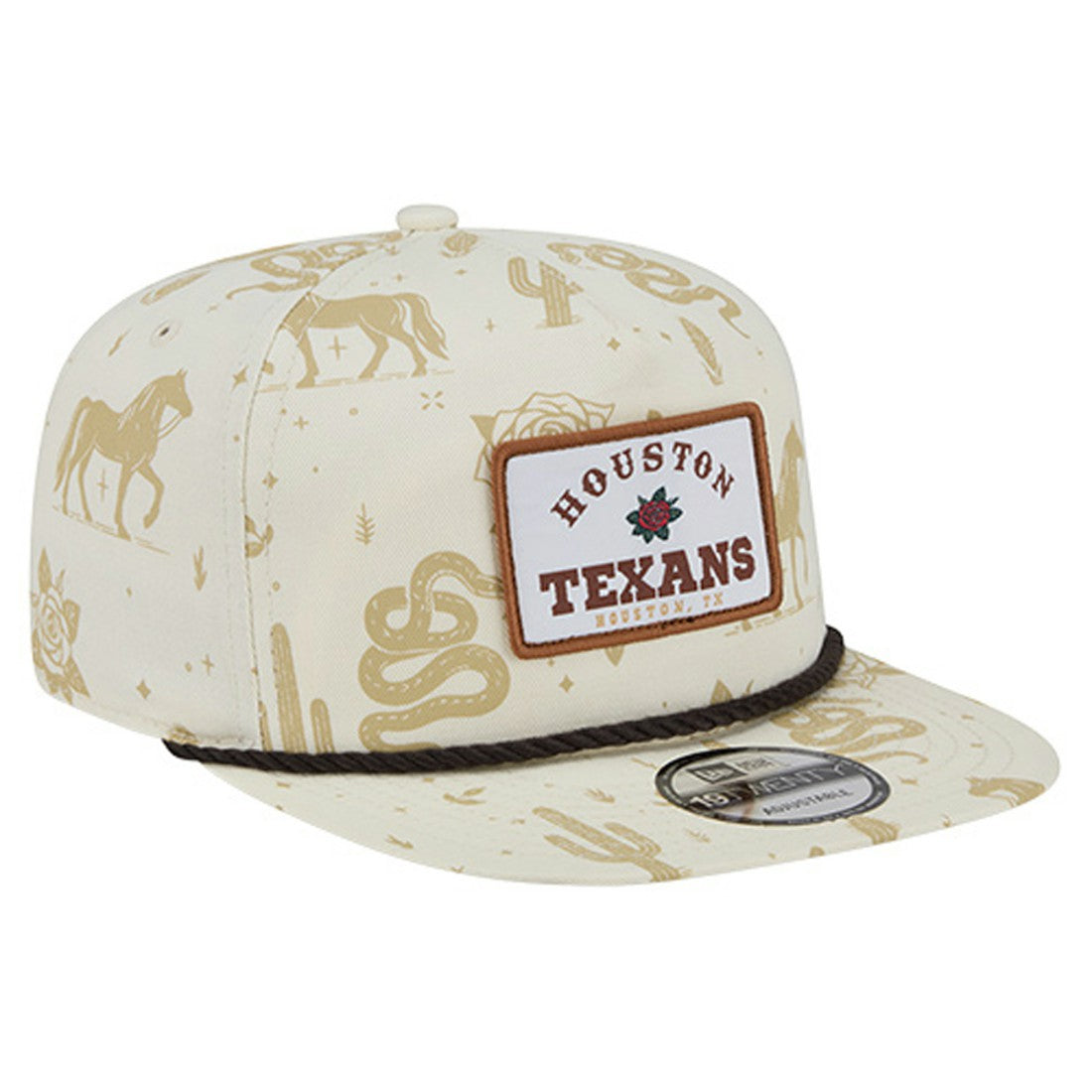 Houston Texans New Era Desert Rose 19TWENTY Adjustable Hat